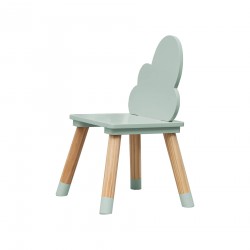 Rebecca Mobili Children's Table and 2 Chairs MDF Pine Green for Nursery Playroom