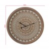 Rebecca Mobili Grand Horloge Murale Marron de Style Ethnique en MDF