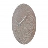 Rebecca Mobili Decorative Clock Brown and White Boho Style