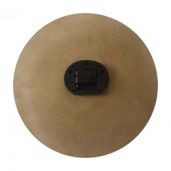 Rebecca Mobili Round Brown Wall Clock with Carved Dial Modern Style