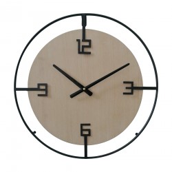 Rebecca Mobili Horloge Suspendue Beige Noir de Style Moderne