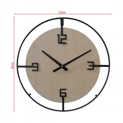 Rebecca Mobili Hanging Clock Beige Black in Modern Style