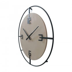 Rebecca Mobili Horloge Suspendue Beige Noir de Style Moderne