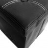 Black beanbag storage pouf cube for living room - Mobili Rebecca