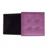 Rebecca Mobili Puff Organizador Taburete Reposapies Morado 31x30x30