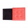 Rebecca Mobili Sitzbank Aufbewahrungsbox Kunstleder Rot Modern 30x30x30