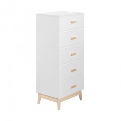 Ladenkast Mobili Rebecca Myristica 115x50x40 MDF Den Wit Bruin Scandinavisch Om Te Monteren