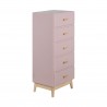 Ladenkast Mobili Rebecca Orchidea 115x50x40 MDF Den Roze Bruin Scandinavisch Om Te Monteren