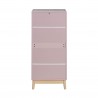 Chest Of Drawers Mobili Rebecca Orchidea 115x50x40 MDF Pine Pink Brown Scandinavian To Assemble