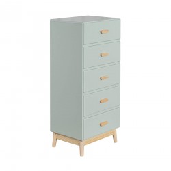 Ladenkast Mobili Rebecca Aloe 115x50x40 MDF Den Aqua Groen Bruin Scandinavisch Om Te Monteren