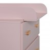 Trocador Mobili Rebecca Crossandra 100x80x42 MDF Pinho Rosa Marrom Escandinavo Para Montar