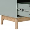 Commode Mobili Rebecca Tessen 100x80x42 MDF Den Aqua Groen Bruin Scandinavisch Om Te Monteren