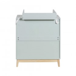 Commode Mobili Rebecca Tessen 100x80x42 MDF Den Aqua Groen Bruin Scandinavisch Om Te Monteren