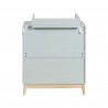 Commode Mobili Rebecca Tessen 100x80x42 MDF Den Aqua Groen Bruin Scandinavisch Om Te Monteren