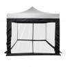 Mosquiteiro para Gazebo 3x3 Mobili Rebecca Banyan 240x1200 cm Poliéster Preto Montagem Necessária