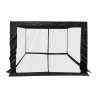 Mosquito Net for Gazebo 3x3 Mobili Rebecca Banyan 240x1200 cm Polyester Black Assembly Required