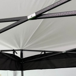 Muggennet voor Gazebo 3x3 Mobili Rebecca Banyan 240x1200 cm Polyester Zwart Montage Vereist