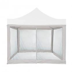 Mosquito Net for Gazebo 3x3 Mobili Rebecca Kapok 240x1200 cm Polyester White Assembly Required