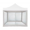 Mosquiteiro para Gazebo 3x3 Mobili Rebecca Kapok 240x1200 cm Poliéster Branco Montagem Necessária