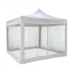 Mosquito Net for Gazebo 3x3 Mobili Rebecca Kapok 240x1200 cm Polyester White Assembly Required