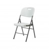 Outdoor Chairs Rebecca Mobili Quiver 88x45x50 Plastic Steel White Grey Modern SET 2 pieces Assembled