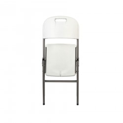 Outdoor Chairs Rebecca Mobili Quiver 88x45x50 Plastic Steel White Grey Modern SET 2 pieces Assembled