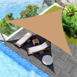 Sail Shade Rebecca Mobili Rhus 300x300x300 Polyester Waterproof Steel Dark Beige