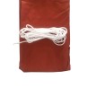 Tenda a Vela Rebecca Mobili Euclea 300x300x300 Poliestere Impermeabile Acciaio Rosso