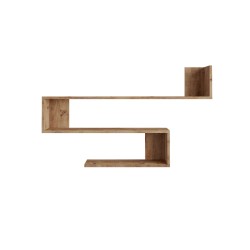 Shelf Rebecca Mobili Abura 71,5x120x14,5 Chipboard Light Oak Modern