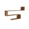 Shelf Rebecca Mobili Abura 71,5x120x14,5 Chipboard Light Oak Modern