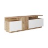 TV-Schrank Rebecca Mobili Nergis 46,5x150x29,5 Spanplatte Hell Eiche Weiß Modern