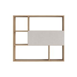 Wandplank Rebecca Mobili Harad 81x90x22 Spaanplaat  Licht Eiken Modern