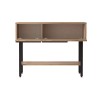 Entryway console Rebecca Mobili Hinoki 76x100x29,5 Chipboard Iron Light Oak Dark Grey Modern