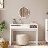 Desk Rebecca Mobili Boyum 75x100x44,5 Chipboard Iron White Modern