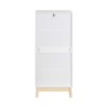 Kommode Mobili Rebecca Myristica 115x50x40 MDF Kiefer Weiß Braun Skandinavisch Zu Montieren