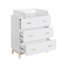 Fasciatoio Mobili Rebecca Betula 100x80x42 MDF Pino Bianco Marrone Scandinavo Da Montare