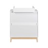 Trocador Mobili Rebecca Betula 100x80x42 MDF Pinho Branco Marrom Escandinavo Para Montar