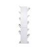 Contemporary style white bookcase with 10 shelves - Mobili Rebecca