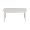 Mesa extensível Rebecca Mobili Araca 75x160x90 Aglomerado Aço Branco Moderno