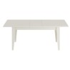 Table extensible Rebecca Mobili Araca 75x160x90 Panneau de particules Acier Blanc Moderne