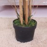 Planta artificial de Bambu Rebecca Mobili Tukra 150x35x35 Poliéster Madeira de Bambu Verde Marrom