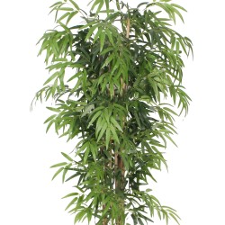 Plante artificielle Bambou Rebecca Mobili Jauda 180x50x50 Polyester Bois de Bambou Vert Marron