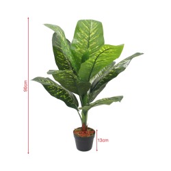 Pianta artificiale Pothos Rebecca Mobili Hieki 90x35x35 PEVA Polietilene Verde Marrone