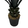 Pianta artificiale Yucca Rebecca Mobili Sunko 90x30x30 Polietilene Polietilene Verde Marrone