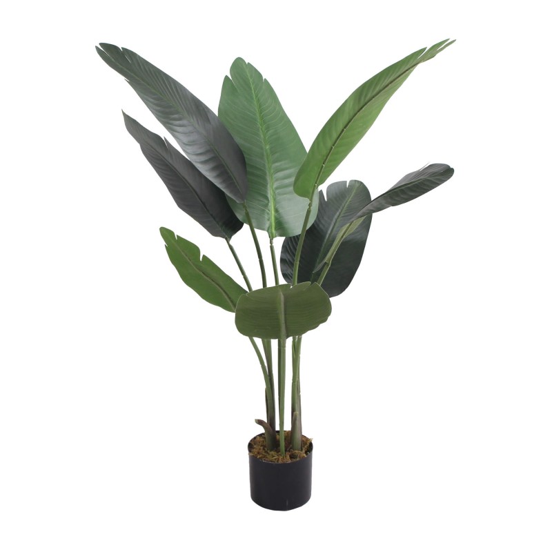 Planta artificial de Bananeira Rebecca Mobili Taznit 110x45x45 Poliéster Polietileno Verde Marrom