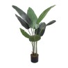 Artificial Banana Plant Rebecca Mobili Taznit 110x45x45 Polyester Polyethylene Green Brown