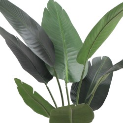 Artificial Banana Plant Rebecca Mobili Taznit 110x45x45 Polyester Polyethylene Green Brown