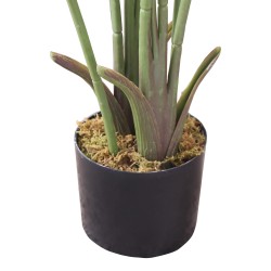 Artificial Banana Plant Rebecca Mobili Taznit 110x45x45 Polyester Polyethylene Green Brown