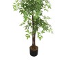 Artificial Nandina Plant Rebecca Mobili Zamrud 150x50x50 PEVA Wood Green Brown