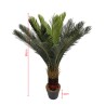 Artificial Cycas Plant Rebecca Mobili Siyar 90x35x35 Polyethylene Green Brown